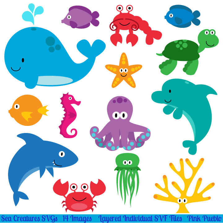 Download Ocean Animals Svg