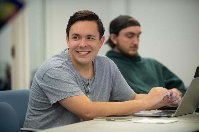 Westfield State students in discussion