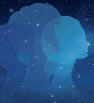 Supporting our Superwomen graphic featuring a silhouette of three female profile images in dark and light blue.