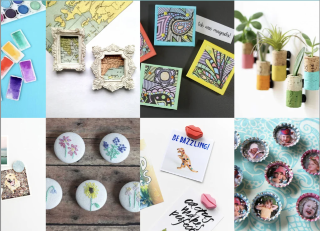 diy recycled magnets